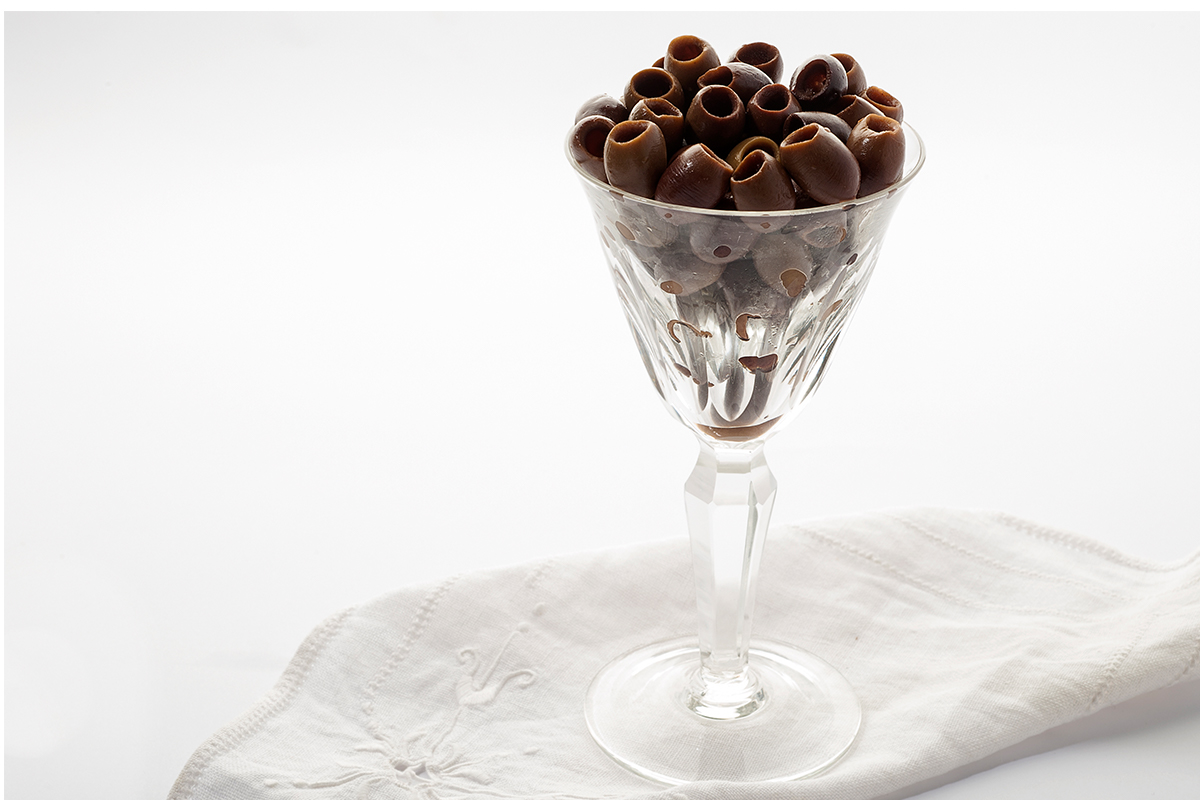 Black pitted Taggiasca olives